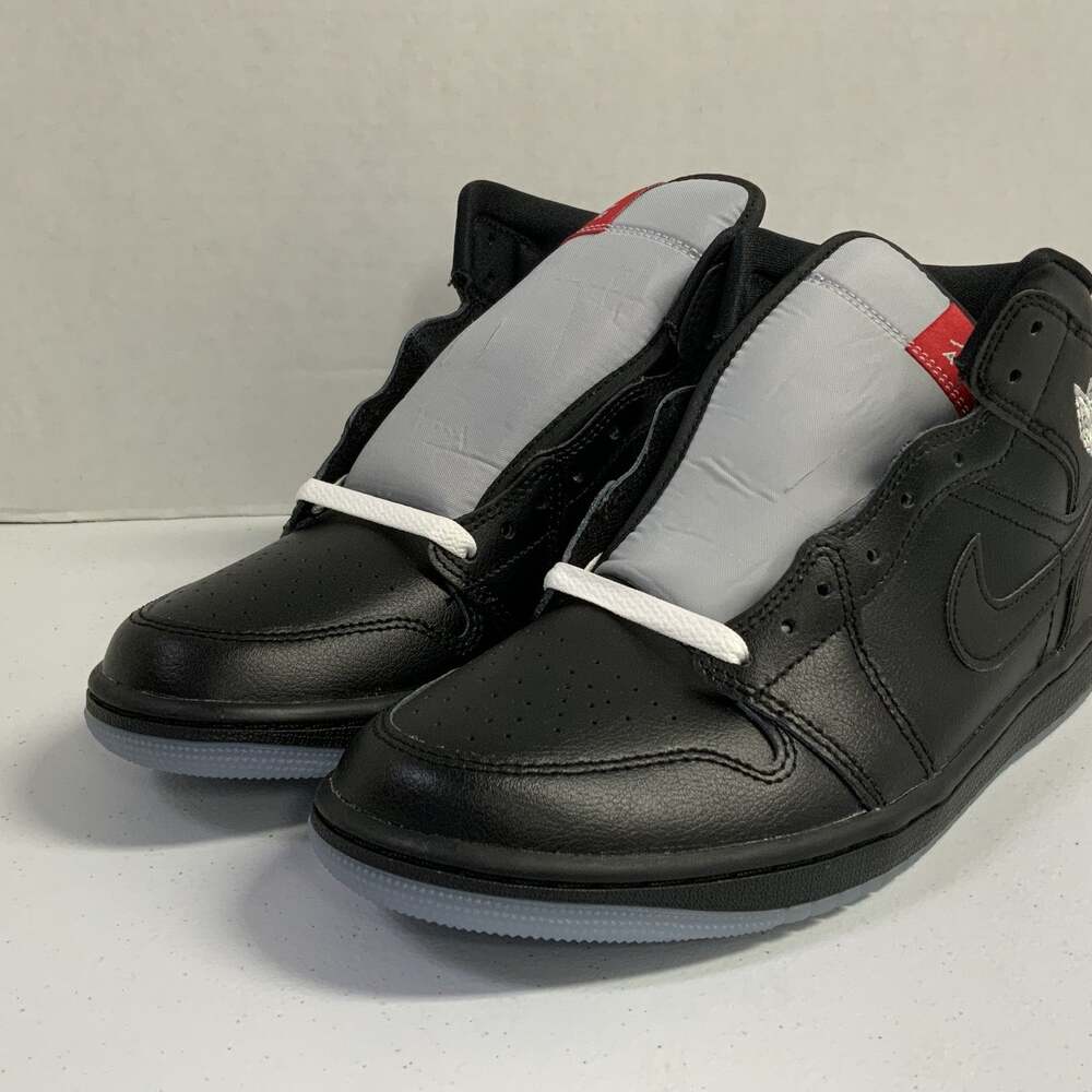 Air Jordan 1 Mid SE Black Metallic Reimagined HV5177 010 Size 9.5 Reflective